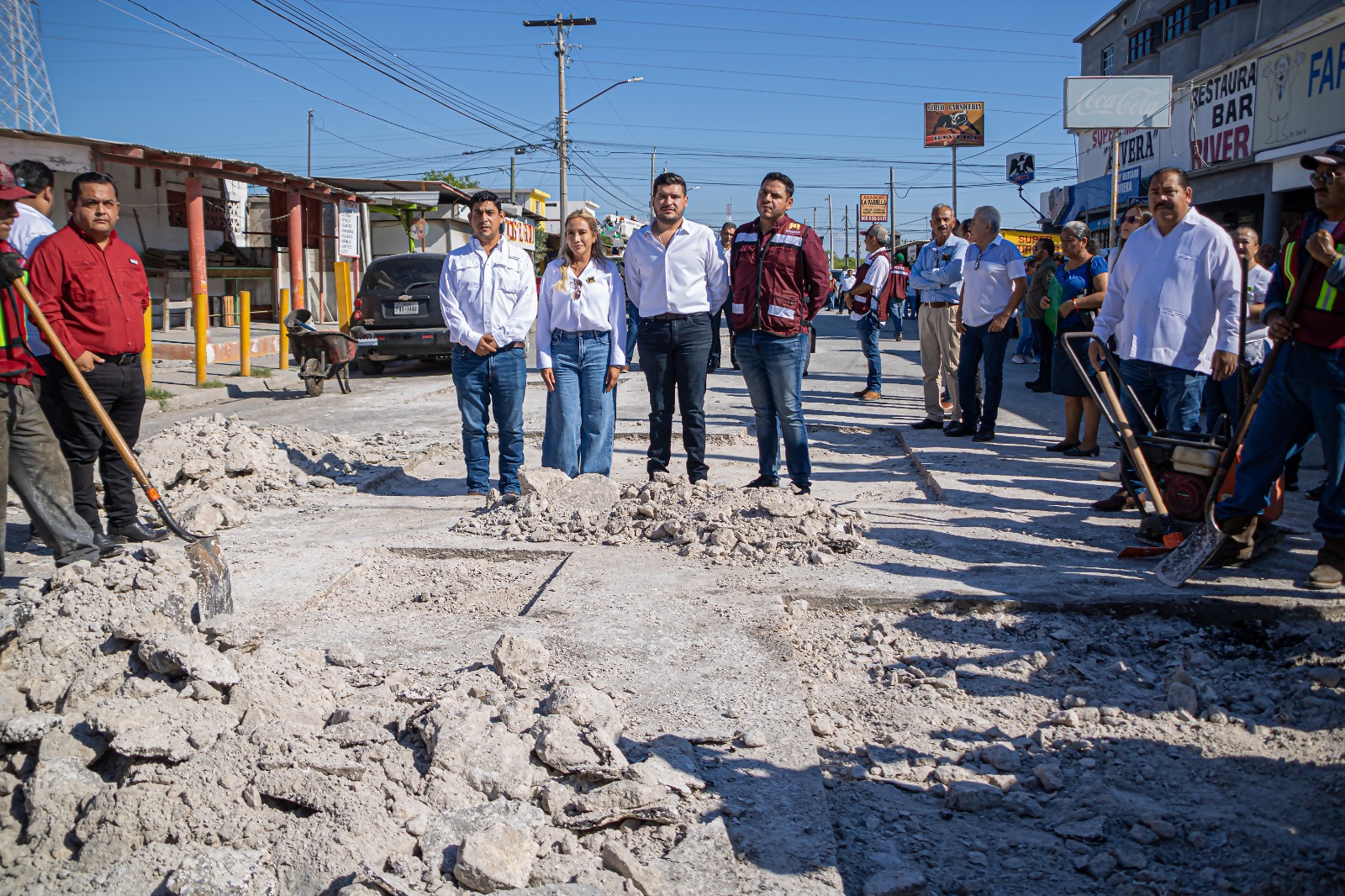 Arranca el alcalde Beto Granados programa de mantenimiento de vialidades de Matamoros