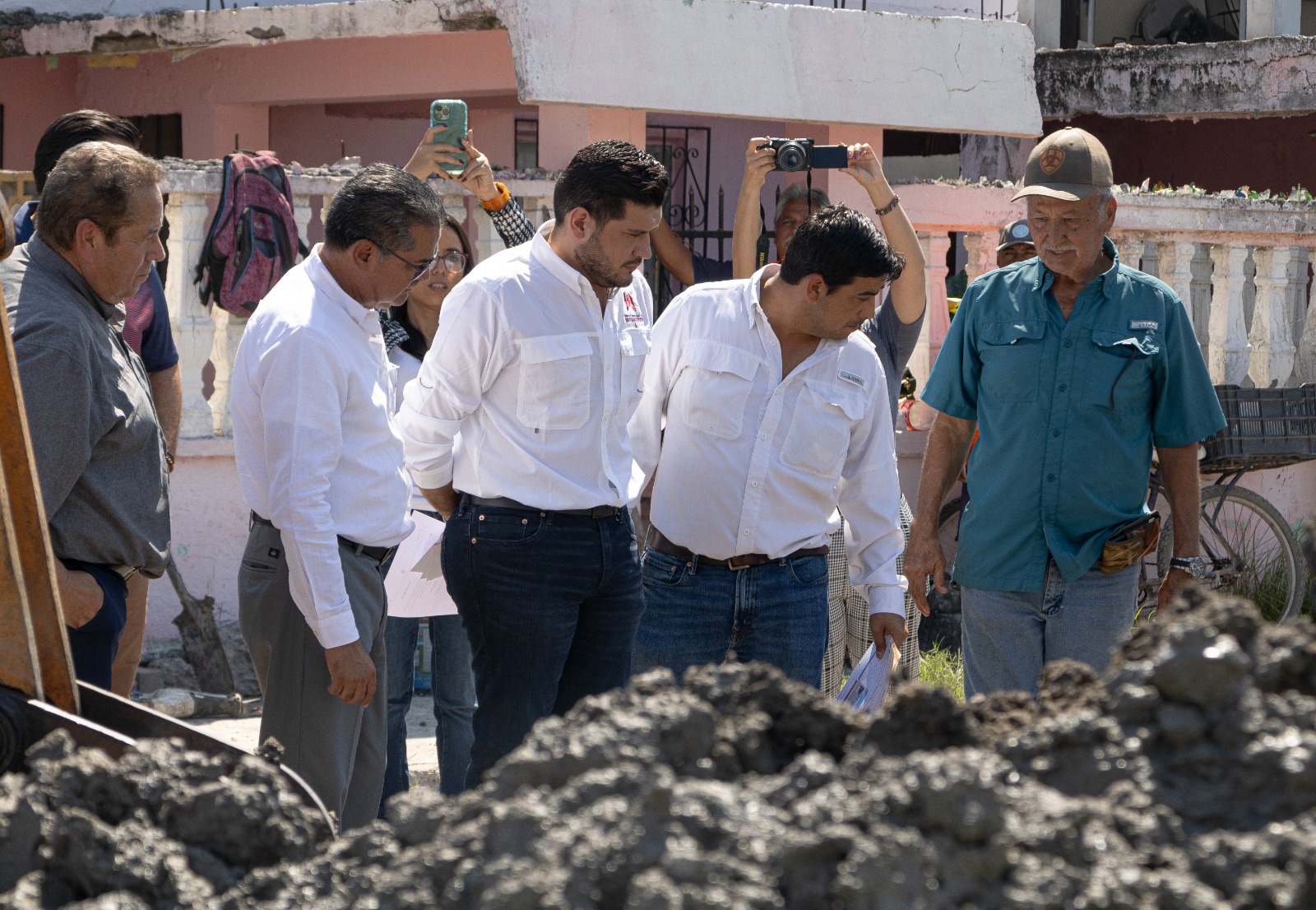 Alcalde Alberto Granados supervisa obras de drenaje en Matamoros: 80 millones de pesos para 30 colonias