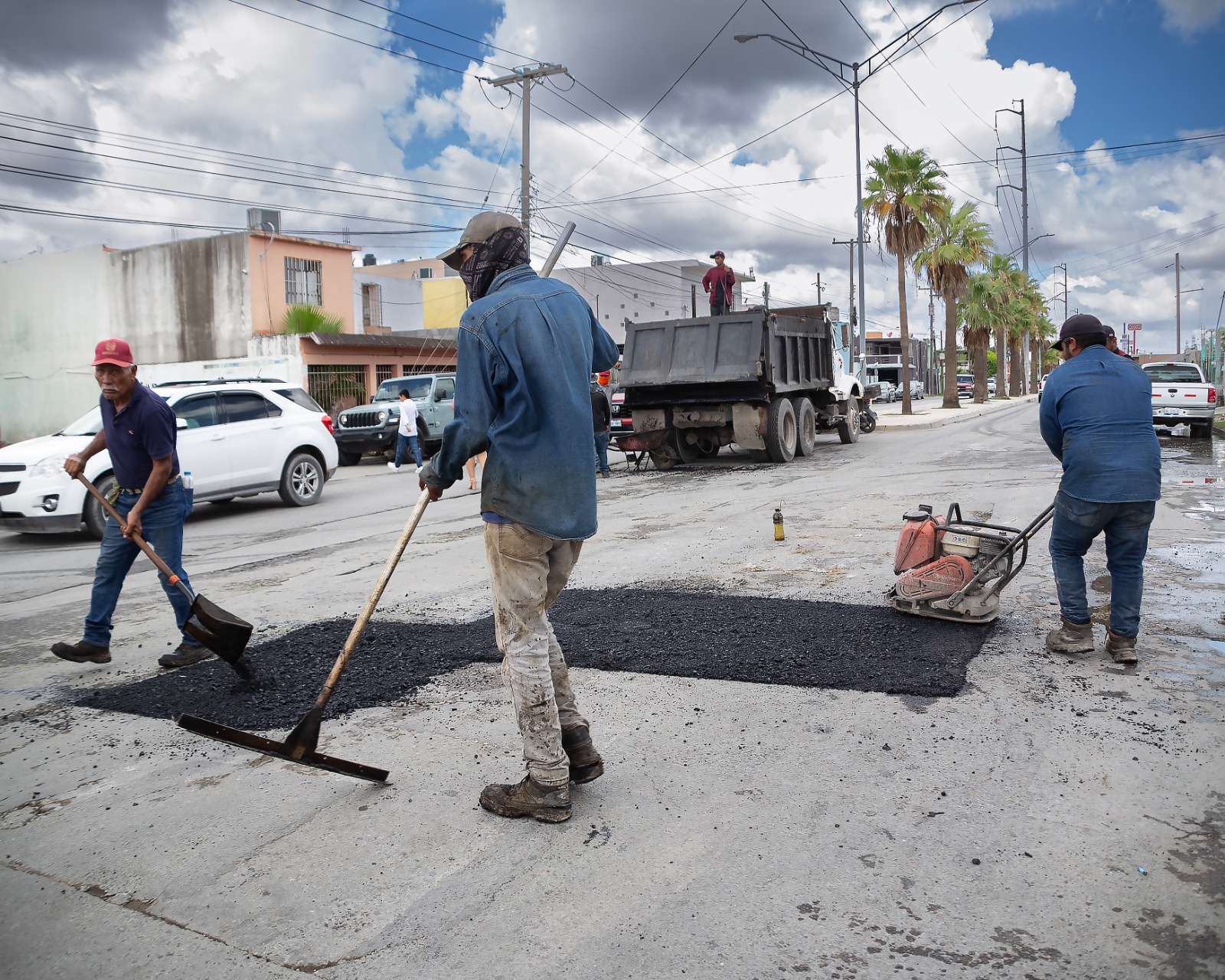 Bacheo en Matamoros es prioridad del alcalde Alberto Granados Fávila