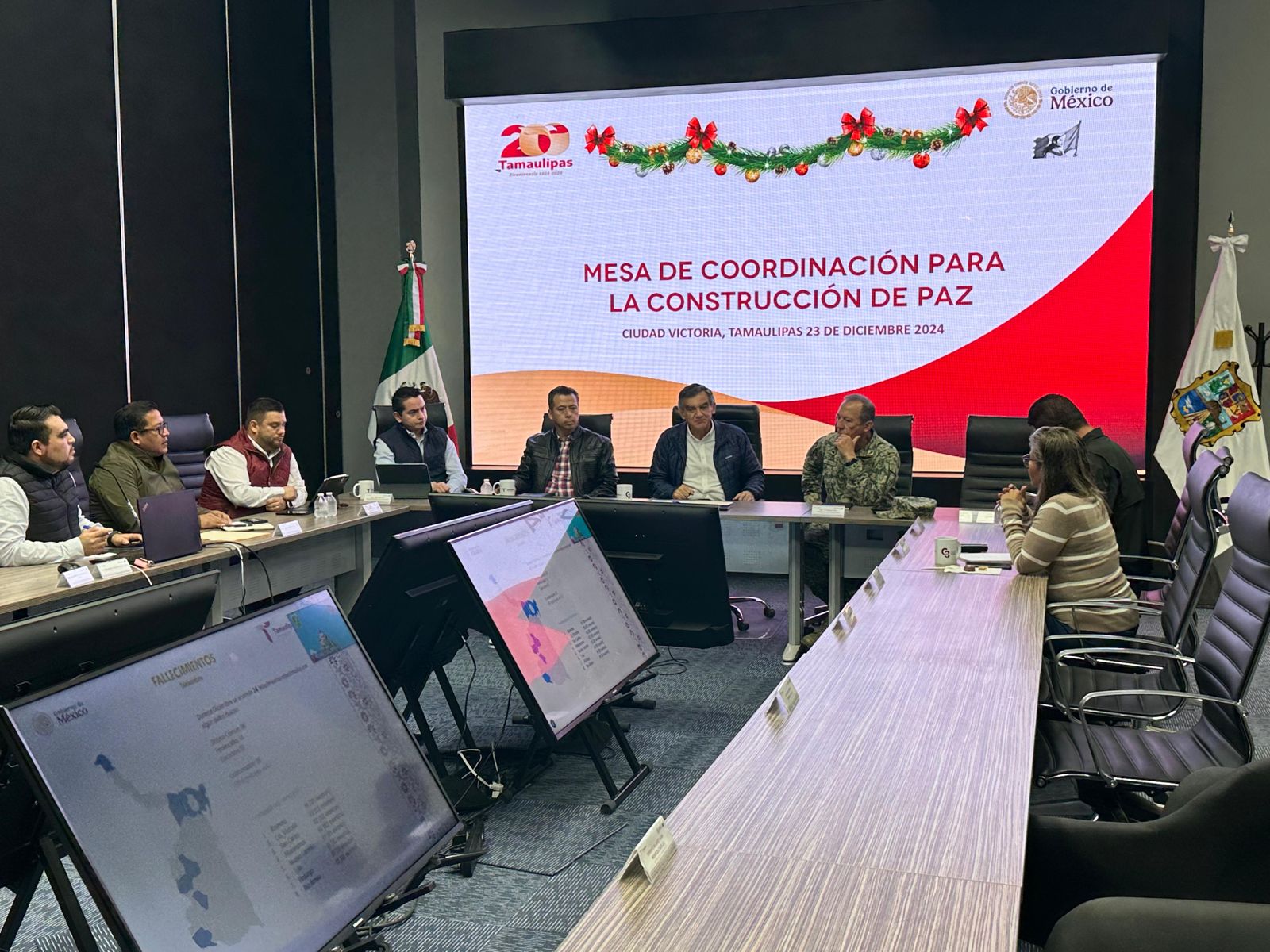 Destaca gobernador baja en homicidios dolosos en reunión de la Mesa de Seguridad