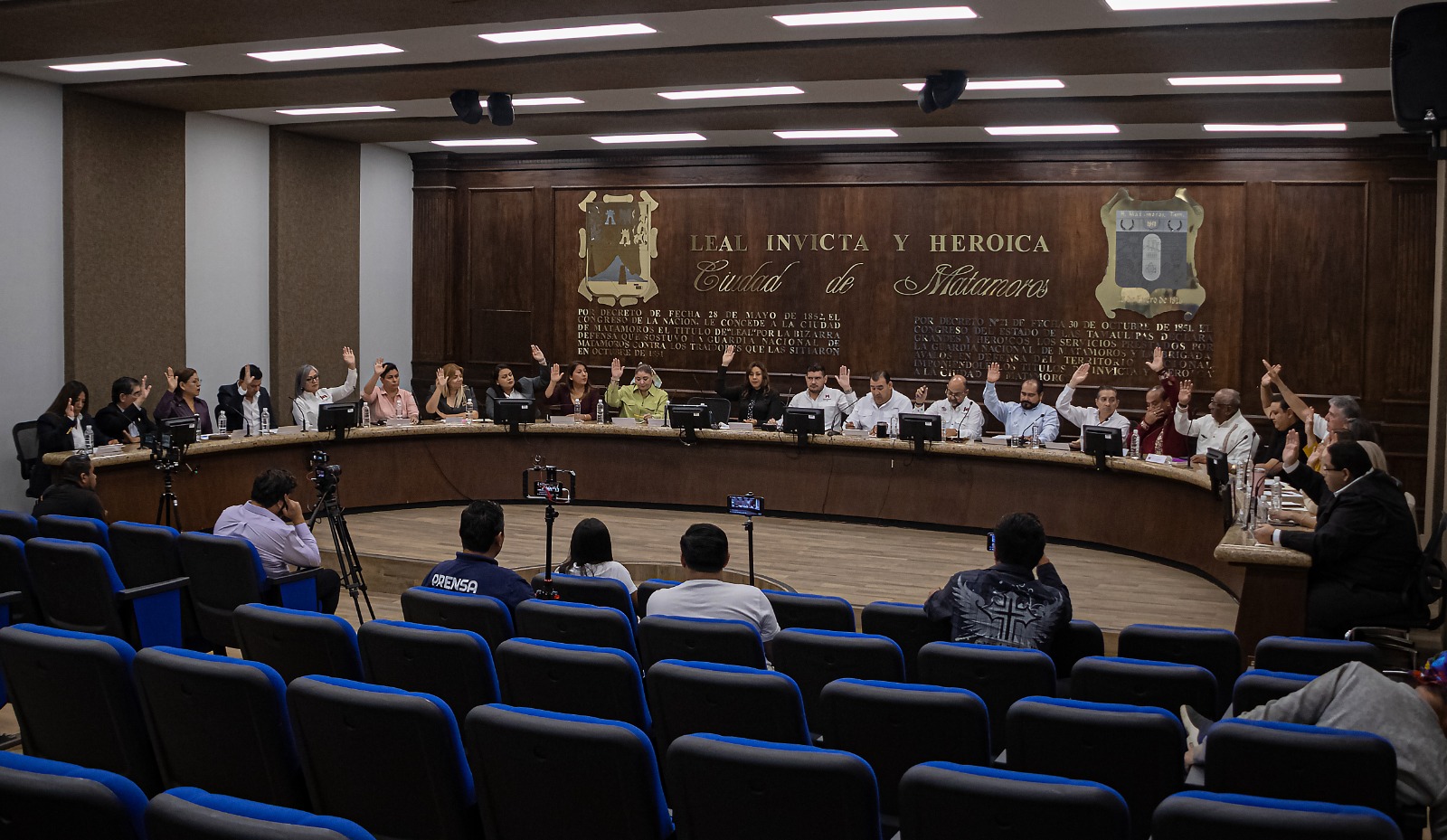 Aprueba Cabildo de Matamoros la integración del Comité de Transparencia y el presupuesto de egresos 2025