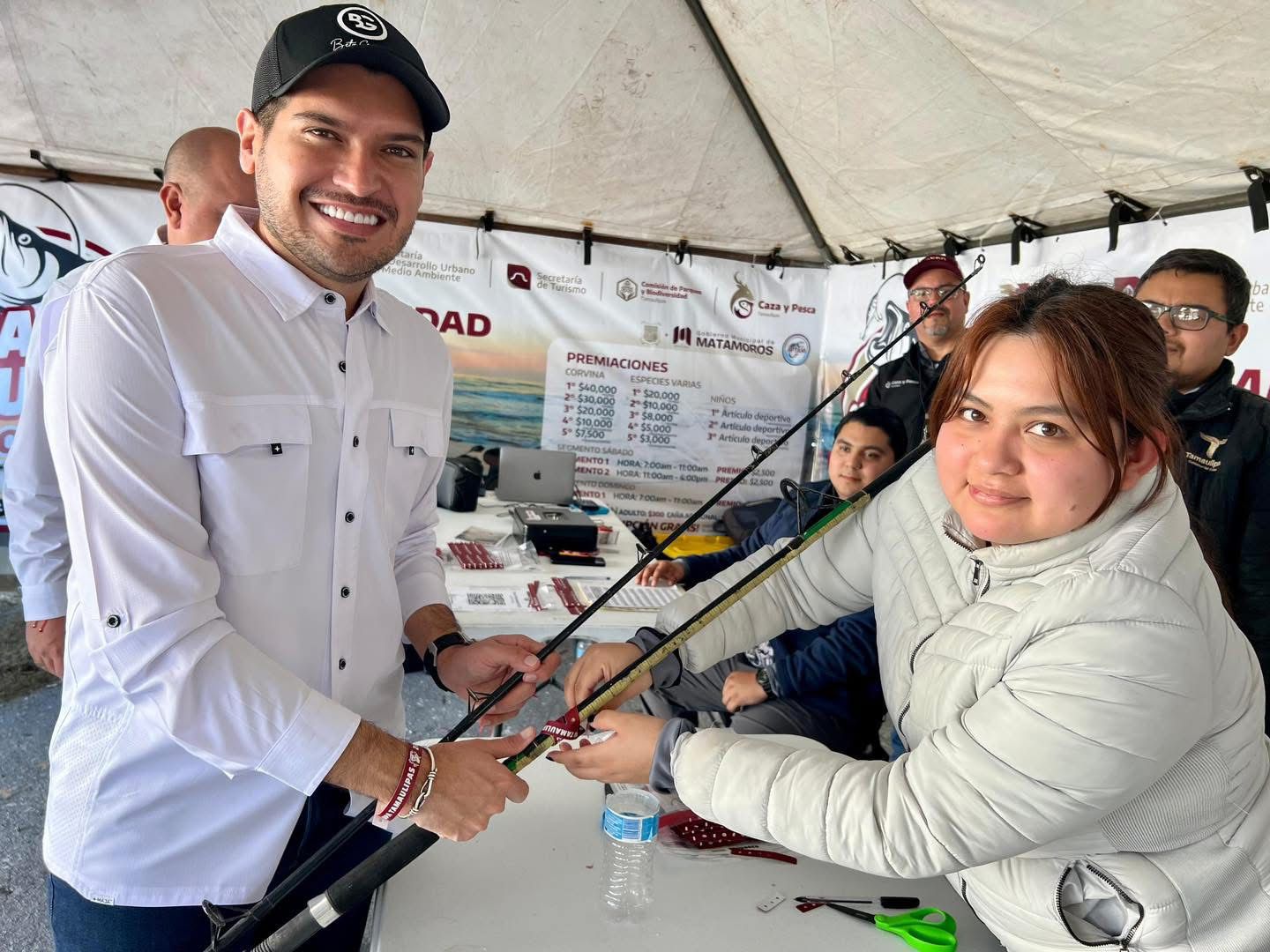 Alcalde Alberto Granados invita a disfrutar del Torneo de Pesca Copa Tamaulipas en la Playa Bagdad