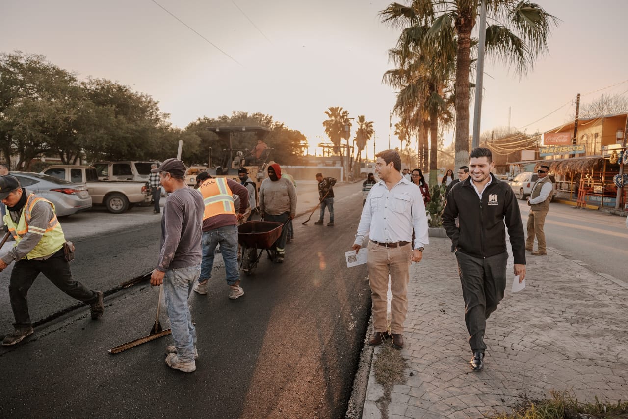 Supervisa Alcalde Beto Granados Avance en la Avenida del Trabajo