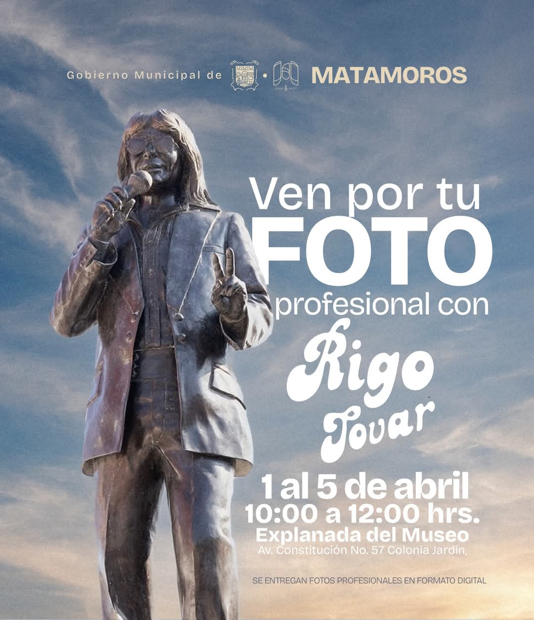 Invitan a tomarse la foto con la estatua de Rigo Tovar ahora colocado en el museo que lleva su nombre