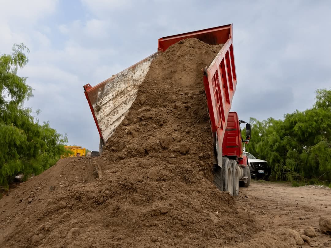 Gobierno de Matamoros refuerza bordo del Río Bravo para la prevención de desbordamientos