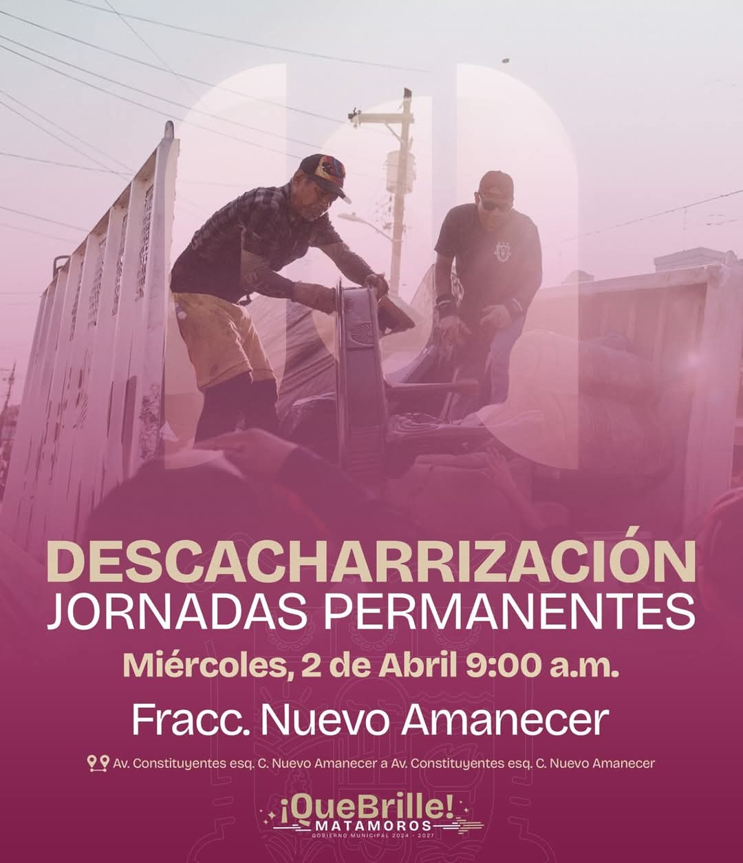 Continúan jornadas de recolección de cacharros en prácticamente toda la ciudad