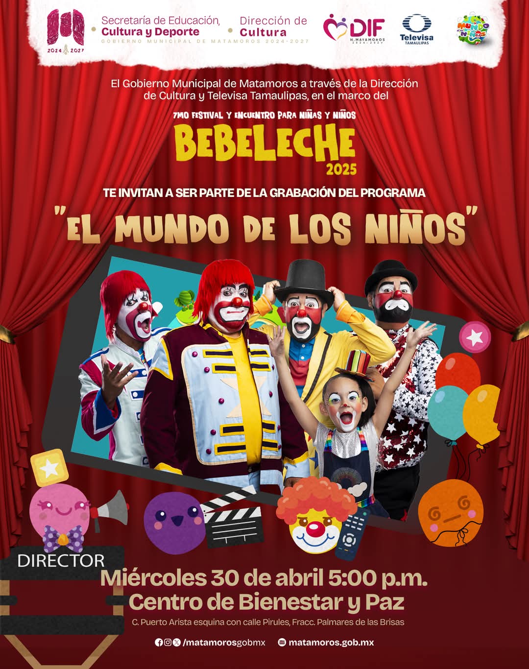 Gobierno municipal Invita a participar en la grabación del programa “El Mundo de los Niño