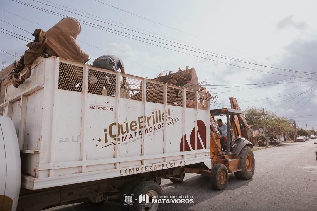 Gobierno de Matamoros realiza jornada de descacharrización en el fracc. Martha Rita Prince