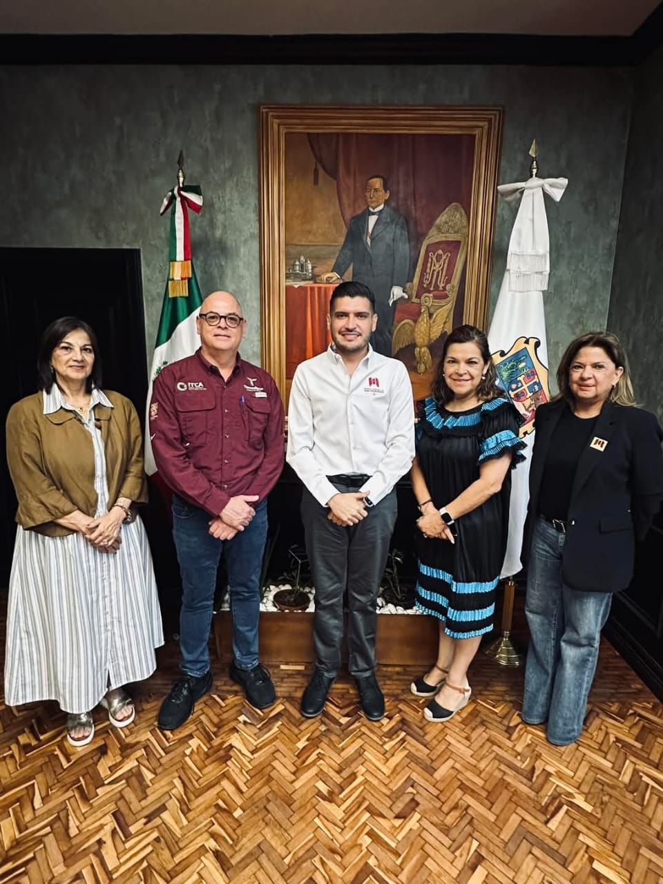 Recibe el alcalde Beto Granados a funcionarios del Instituto Tamaulipeco para la Cultura y las Artes