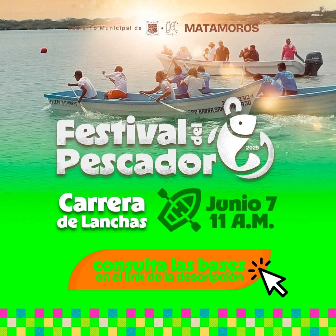 Gobierno municipal impulsa la participación en la Carrera de Lanchas del Festival del Pescador 2025